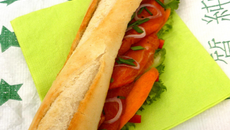 Banh mi au saumon de Norvège