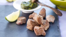 Plancha d'agneau au basilic et citron vert