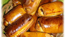 Pains briochés au chocolat