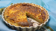 Quiche au surimi et carottes au cumin
