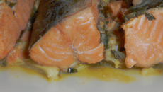 Truite au micro-ondes