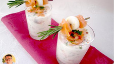 Verrines de saumon et ricotta