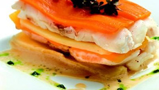 Mille feuilles de Princesse Amandine et lieu jaune
