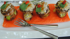 Champignons farcis au fromage de chèvre frais et noix