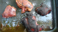 Museau de porc laqué au four