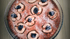 Tarte d'automne pommes pruneaux