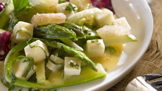 Fraîcheur d'asperge à la tomme de Savoie