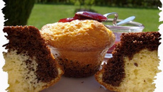 Muffins en noir et blanc