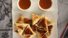 Samoussa de canard à l'orange