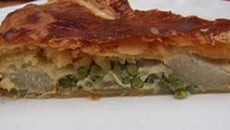 Tourte aux artichauts et petits pois pour Pâques