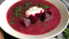 Soupe de betterave maison