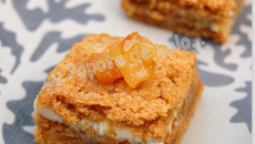 Mille-feuilles épicés poires et Fourme d'Ambert