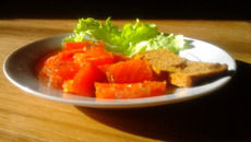 Gravlax au sel de Trapani