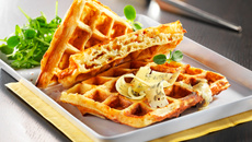 Gaufres de pommes de terre à la Fourme