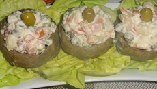 Artichauts farcis à la macédoine
