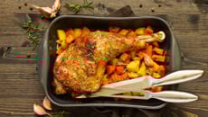 Cuisse de dinde au four