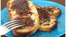 Pain perdu aux copeaux de chocolat