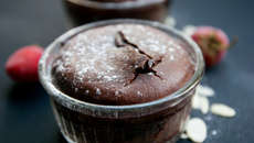 Fondant cœur chocolat