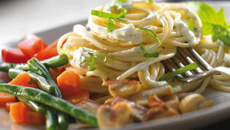 Pâtes Philadelphia aux légumes