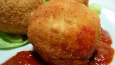 Boulettes cœur d'or, pommes de terre