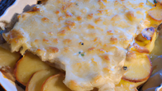 Gratin de pommes de terre au camembert