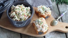 Rillettes de saumon et concombre