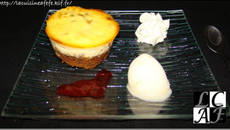 Cheesecake à la passion & sa sauce exotique