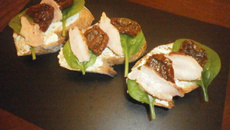 Bruschettas au poulet