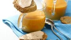 Velouté crémé au potiron au Fleuron de Canard