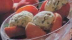 Abricots rôtis et glace à la pistache