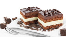 Délice au chocolat blanc et chocolat noir