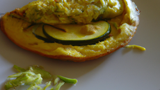 Omelette aux courgettes