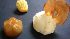 Gelée fraîche aux pommes et glace au yaourt