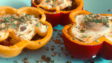 Œufs en coque de poivrons bien sûr!