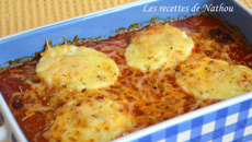 Gratin d'œufs durs à la sauce tomate