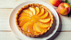 Tarte aux pêches en conserve