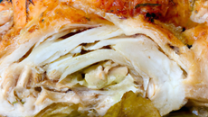 Poulet en croûte aux salsifis