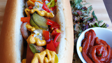 Hot dog au knaki (ou pain farci)