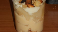 Verrine frangipane et poires acidulée