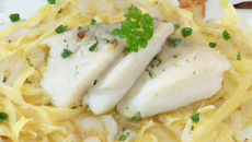 Filets de sole et tagliatelles de poireaux