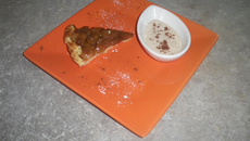 Tarte tatin pommes et carambar et sa crème de caramel