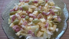 Salade d'endives gouda lardons