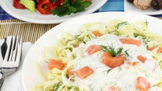 Tagliatelles au saumon fumé