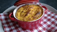 Petites cocottes de carottes, polenta et pécorino