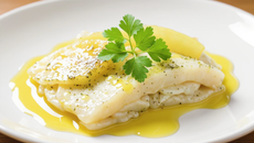 Filet de merlan et sa sauce au beurre citronné