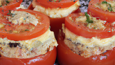 Tomates farcies à la brandade de morue