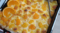 Doux gratin aux agrumes