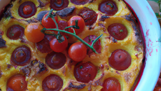 Clafoutis au tomate cerise