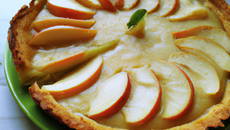 Tarte aux pommes gourmande à la crème fraîche