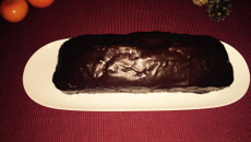 Pain d'épices au glaçage chocolaté